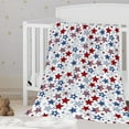 thumbnail image 1 of Qocolhg 4th of July Luxury Velvet Super Soft Light Weight Blanket Prints Fleece Throw Blanket for All Year Round Home Decor, Fuzzy Warm and Cozy Couch Blanket, Independence Memorial Day Decor, 1 of 6