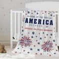 thumbnail image 1 of Qocolhg 4th of July Luxury Velvet Super Soft Light Weight Blanket Prints Fleece Throw Blanket for All Year Round Home Decor, Fuzzy Warm and Cozy Couch Blanket, Independence Memorial Day Decor, 1 of 6