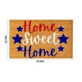 thumbnail image 1 of Qocolhg 4th of July Patriotic Coir Doormat Outdoor Summer Independence Day Memorial Day Rugs Non Slip Welcome Doormats for Kitchen Front Porch Indside Outside Entryway, 16x24 inch, 1 of 5