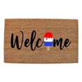 thumbnail image 1 of Qocolhg 4th of July Patriotic Coir Doormat Outdoor Summer Independence Day Memorial Day Rugs Non Slip Welcome Doormats for Kitchen Front Porch Indside Outside Entryway, 16x24 inch, 1 of 8