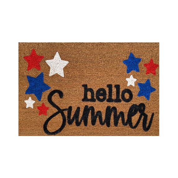 Qocolhg 4th of July Patriotic Doormat American Flag Memorial Independence Day Welcome Mat Non Slip Rubber Entryway Front Rug Floor Mat for Indoor Outdoor Kitchen Holiday Decorations Clearance