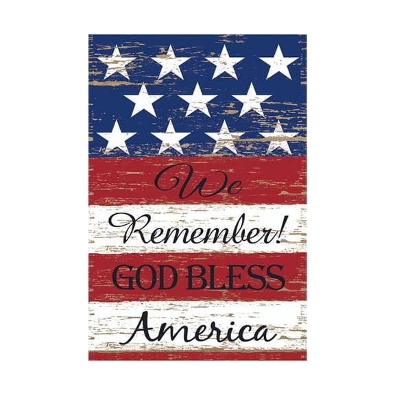Qocolhg 4th of July Patriotic Garden Flags 12x18 inch Double Sided Memorial Valentines Independence Day Vertical God Bless America Flag for Outdoor Garden Outside Yard Decorations Clearance