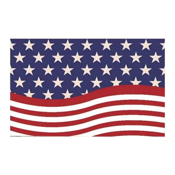 Qocolhg 4th of July Patriotic Independence Day Memorial Day Welcome Door Mat for Indoor Outdoor Decorations, Floor Mat Entry Rug Non-Slip Washable for Porch Front Door Entrance 16x24 inch Clearance