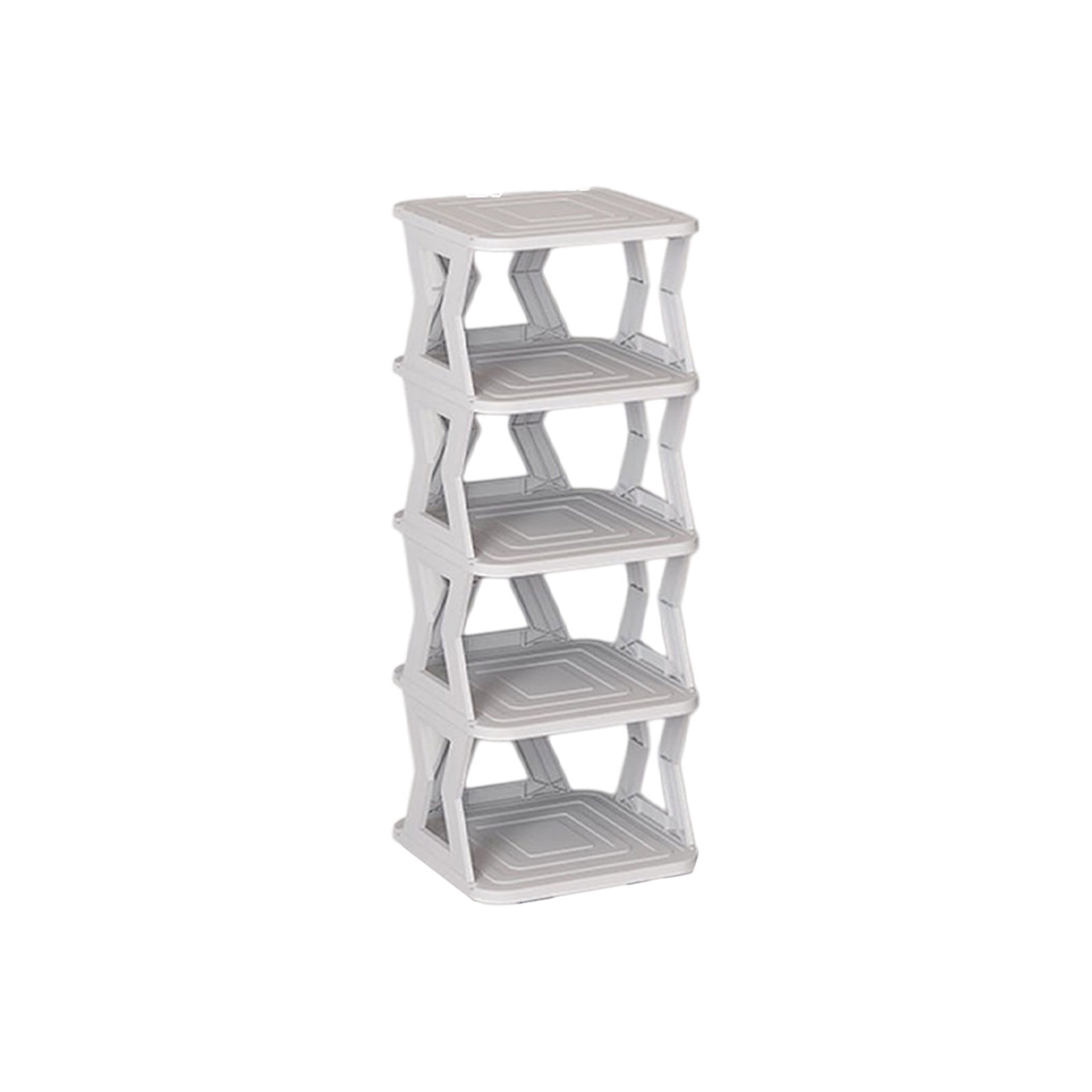 Qocolhg 5 Tier Vertical Narrow Shoe Rack, Free Standing Shoe Racks ...