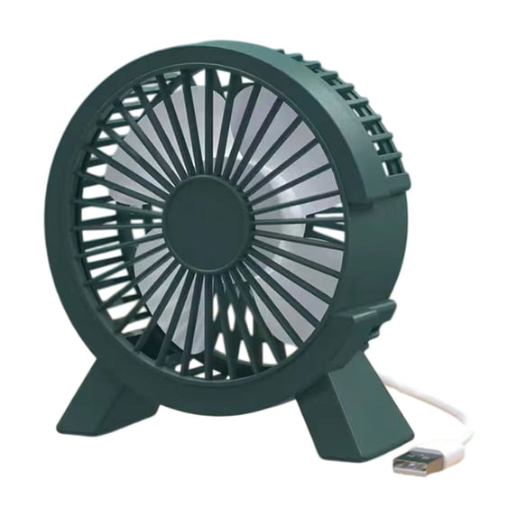 Qocolhg 5 inch Small Desk Fan Powerful Quiet 360° Adjustable Rotation Desk Fan Summer Personal Small Electric Fan Ideal for Home or Office Bedroom Desk Airflow Cooling, USB Powered, Green, Clearance