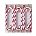thumbnail image 1 of Qocolhg 6 Pcs Plastic Christmas Glitter Candy Cane Ornaments, Candy Canes Pendant Christmas Tree Hanging Decorations for Xmas Crafts Indoor Outdoor Decor, Christmas Ornaments Clearance, 1 of 4