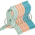 thumbnail image 1 of Qocolhg 8 Pack Beach Towel Clips,Heavy-Duty Plastic Clothes Pins,Quilt Drying Clips,Windproof Clothes Clips,Keep Your Towel,Clothes,Blankets to Dry on Clothesline and Hanging Rack, Clearance, 1 of 6