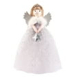 thumbnail image 1 of Qocolhg Angel Christmas Gifts for Women, Christmas Tree Topper No Lights, 10.2 inch Standing Angel Christmas Table Top, Halloween Tree Topper Decoration Ornament for Home (Gray), 1 of 7