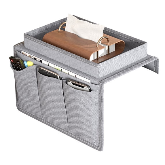 Qocolhg Armrest organizer Non-Slip Remote Control Holder, Couch Sofa Chair Armchair Caddy Bedside Storage Pocket For Magazine, Tablet, Book, Magazines