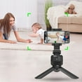 thumbnail image 1 of Qocolhg Auto Face Tracking Phone Holder, No App Required, 360° Rotation Face Body Phone Tracking Tripod Smart Shooting Camera Mount for Live Vlog Video Streaming, with 3 Rechargeable Battery, Black, 1 of 9