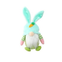 Qocolhg Baby Bunny Bedtime Stuffed Animal Plush Toy Holiday Easter Stuffer Gifts for Girls, Boys, Kids 6.7" (Green)