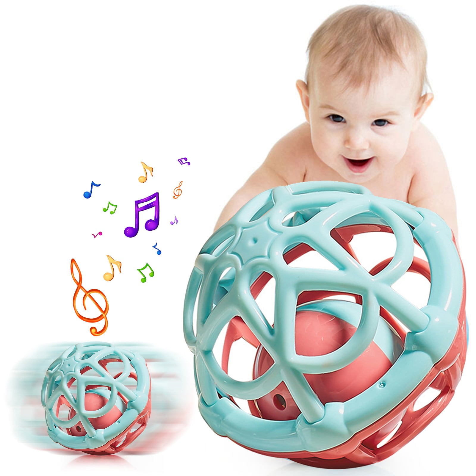Qocolhg Baby Toys 0-6 Months - Baby Teething Toys for Babies 0-6 Months - Infant Baby Toys 6-12 Months - Rattles Teethers for Babies 0-3-6 Months - Baby Shower Gifts Stocking Stuffers Toys Ages 0-2
