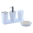 Qocolhg Bathroom Accessory Sets, 5 Pieces Bathroom Accessories Complete