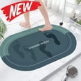 thumbnail image 1 of Qocolhg Bathroom Rugs 40x60cm, Extra Soft Absorbent Bath Rugs, Rubber Backing Quick Dry Non Slip, Machine Washable Bath Mats for Bathroom Floor, Tub and Shower, Home Decor Accessories, Blue, 1 of 6