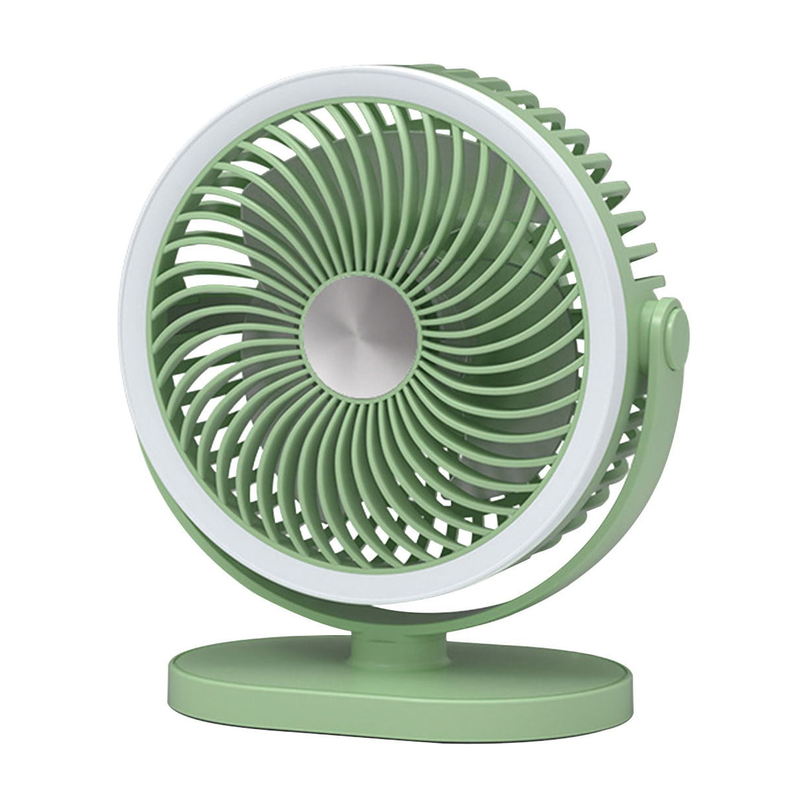Qocolhg Camping Fan with Led Lantern - Small Rechargeable Battery Operated Tent Fan with Light and Hanging Hook for Outdoor Camping Tent RV Travel Fishing Hurricane Emergency Power Outage Green