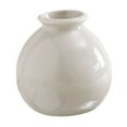 thumbnail image 1 of Qocolhg Ceramic Rustic Neutral Vase for Flowers, Farmhouse Decorative Flowers Vase Pottery Conic Small Vases for Home Decor Table Centerpieces Living Room Entryway Bedroom, Clearance, White, 1 of 6