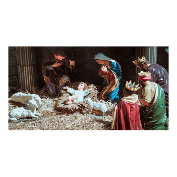 Qocolhg Christmas Banner Garage Door Decorations Christmas Backdrop Decoration Winter Large Door Cover Decoration Indoor Outdoor for Christmas Holiday Party Supplies, 70x157 Inch