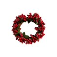 Qocolhg Christmas Candle Rings Wreaths with Mini Pine Cones and Red