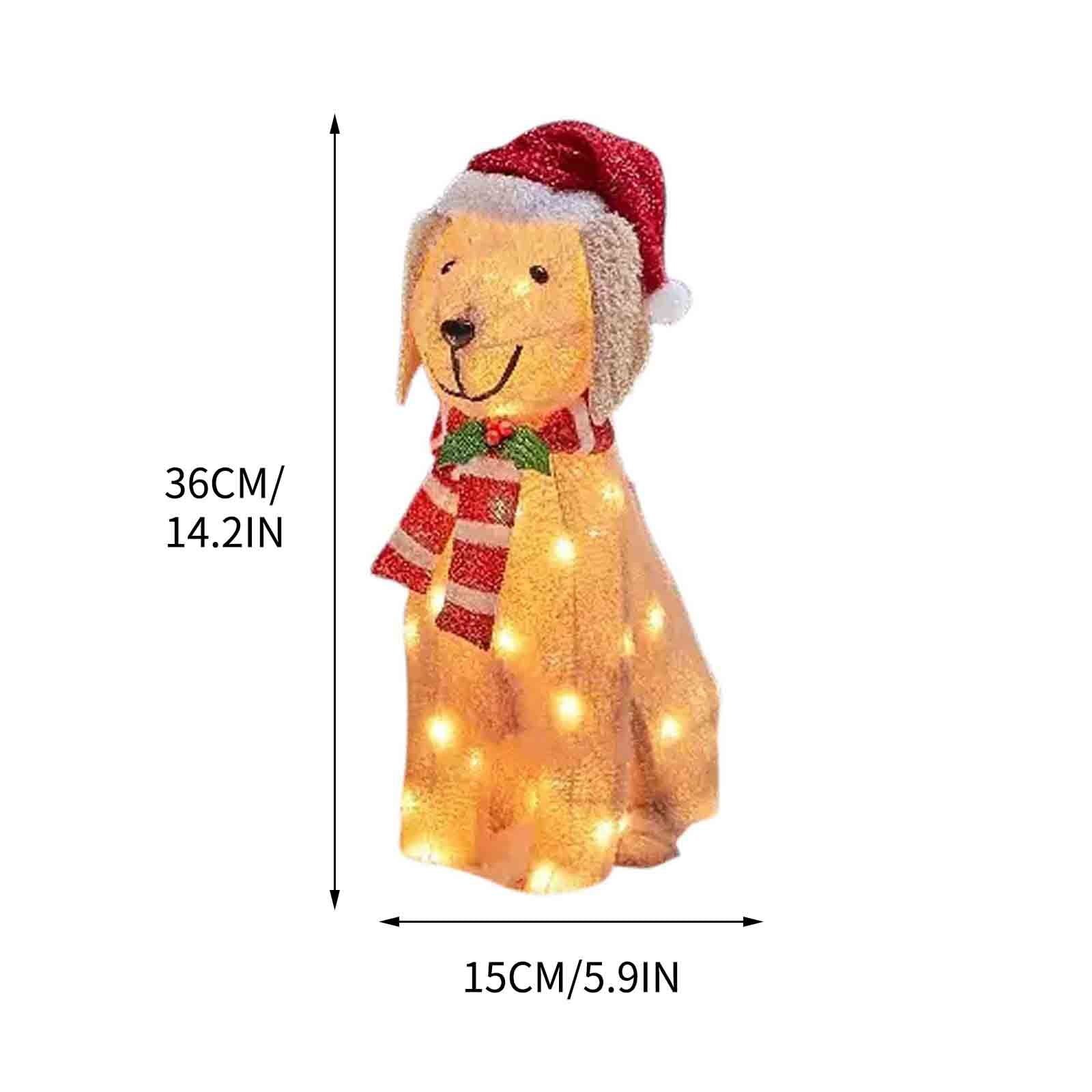 Qocolhg Christmas Cat Light String Outdoor Christmas Decorations Cute