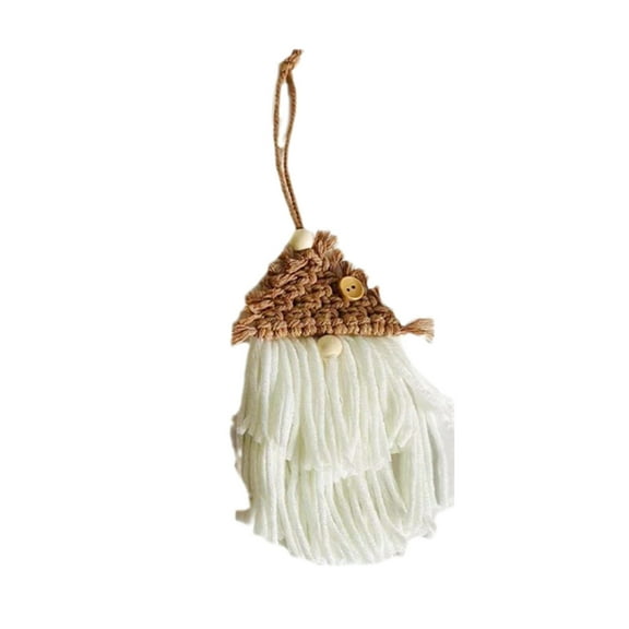 Qocolhg Christmas Decorations Indoor Outdoor, Christmas Ornaments Woven Macrame Wall Hanging Boho Christmas Ornaments Pendant Winter Christmas Crafts Farmstead Decor Door Home Hanging Decoration