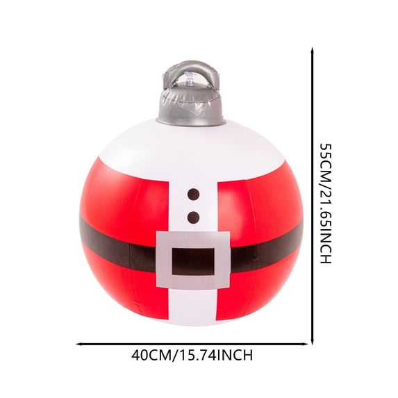 Qocolhg Christmas Decorations Indoor Outdoor Clearance! 2024 Christmas Decoration Balloons 55cm Outdoor Christmas Inflatable Decorated Ball Pvc Inflatable Christmas Ball Christmas Tree Decorations