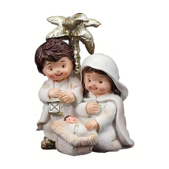 Qocolhg Christmas Decorations Indoor Outdoor Clearance! Christmas Gift Decorationbirth Manger Decoration Holiday Gift Resin Decoration, Deals of The Day!