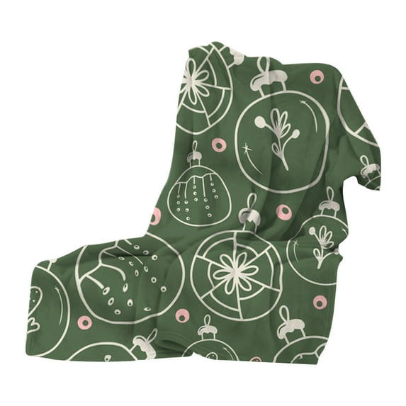 Qocolhg Christmas Decorations Outdoor Indoor, Christmas Flannel Printed Blanket New Office Nap Blanket Fleece Blanket Leg Blanket Warm Sofa Blanket, on Sale Clearance!