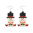thumbnail image 1 of Qocolhg Christmas Decorations Outdoor Indoor, New Christmas Earrings Santa Claus Sparkling Pendant Earrings Funny Silvered Plated Earrings Christmas Gift, on Sale Clearance!, 1 of 1