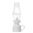 thumbnail image 1 of Qocolhg Christmas Decorations, Vintage Flameless Table Lamp LED Kerosene Lamp Nightstand Oil Lamp Battery Operated Retro Candle Lantern for Bedroom Living Room Decor, White, 1 of 1
