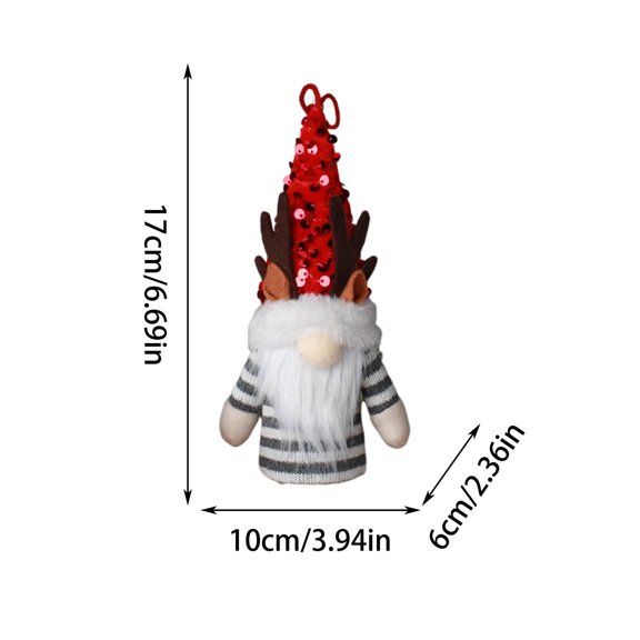 Qocolhg Christmas Gnomes Plush Decor LED Light Swedish Plush Elf Doll Tree Hanging Gnome Scandinavian Gnome Plush Battery Powered Xmas Decor Home Tabletop Ornaments Christmas Gnome Decorations