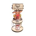 thumbnail image 1 of Qocolhg Christmas Mini Wooden Wine Rack, Mini Liquor Bottle Holder Wooden Christmas Penguin Elk Gnomes Wine Rack Gift for Beverages/Liquor Bottles Storage, Christmas Decorations Clearance, 1 of 1
