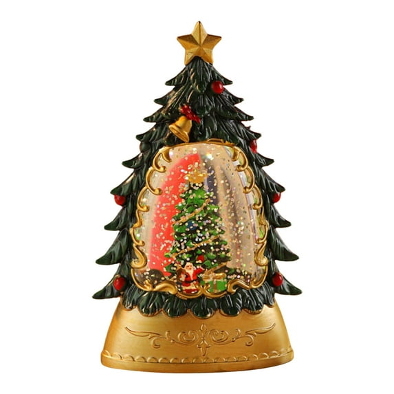 Qocolhg Christmas Ornament Clearance, Christmas Tree Gifts with LED Light, Christmas Decoration Indoor, Santa Claus Tree Decorative Ornament Gifts for Home Decor Desktop Living Room Bedroom Office