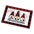 thumbnail image 1 of Qocolhg Christmas Snowman Area Rugs, Xmas Tree Snowflake Red and Black Plaid Non-Slip Washable Rug Indoor Rug Floor Mats Non Shedding Carpet for Living Room Bedroom Dining Room, 19.7 x 31.5 Inch, 1 of 6