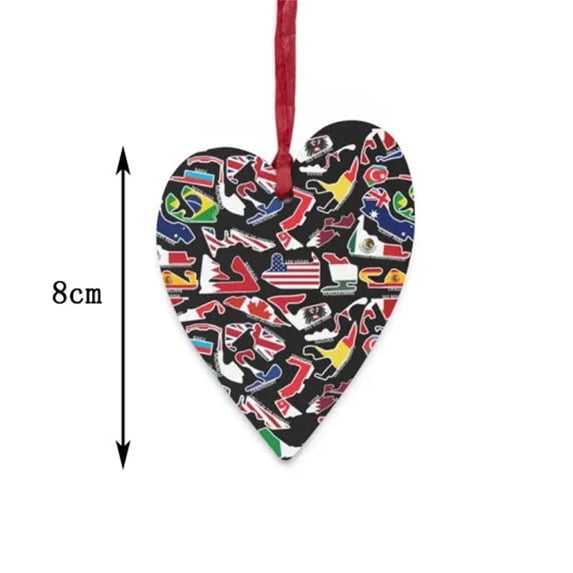 Qocolhg Christmas Tree Acrylic Ornament, Formula One Racing Tracks Ornament Christmas Themed Decoration Christmas Tree Hangings Pendant Party Ornaments, Christmas Decorations Clearance