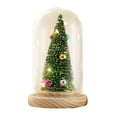 thumbnail image 1 of Qocolhg Clear Dome Cloche Plastic Domes for Crafts Plastic Dome Display Case Jar with Rustic Wood Base and LED Fairy Light Jar for Wedding Christmas Tabletop Centerpiece Decoration, 1 of 8