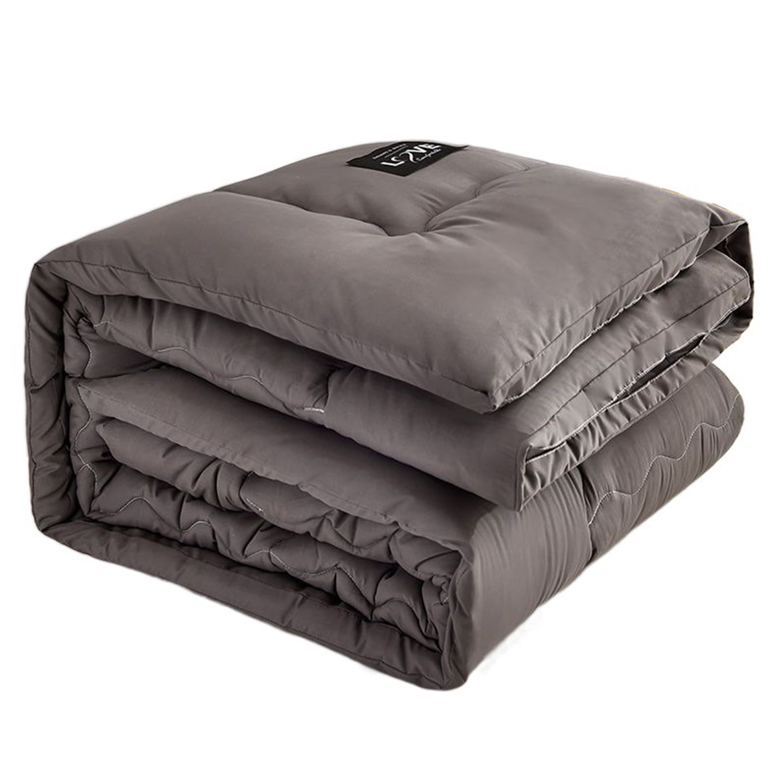 Qocolhg Comforter Duvet Insert,Quilted Comforters Queen Size,All Season Duvet, Soft Lightweight Prewashed Bed Comforter,Warm Down Alternative Bedding Comforter with Corner Tabs,Clearance,Gray