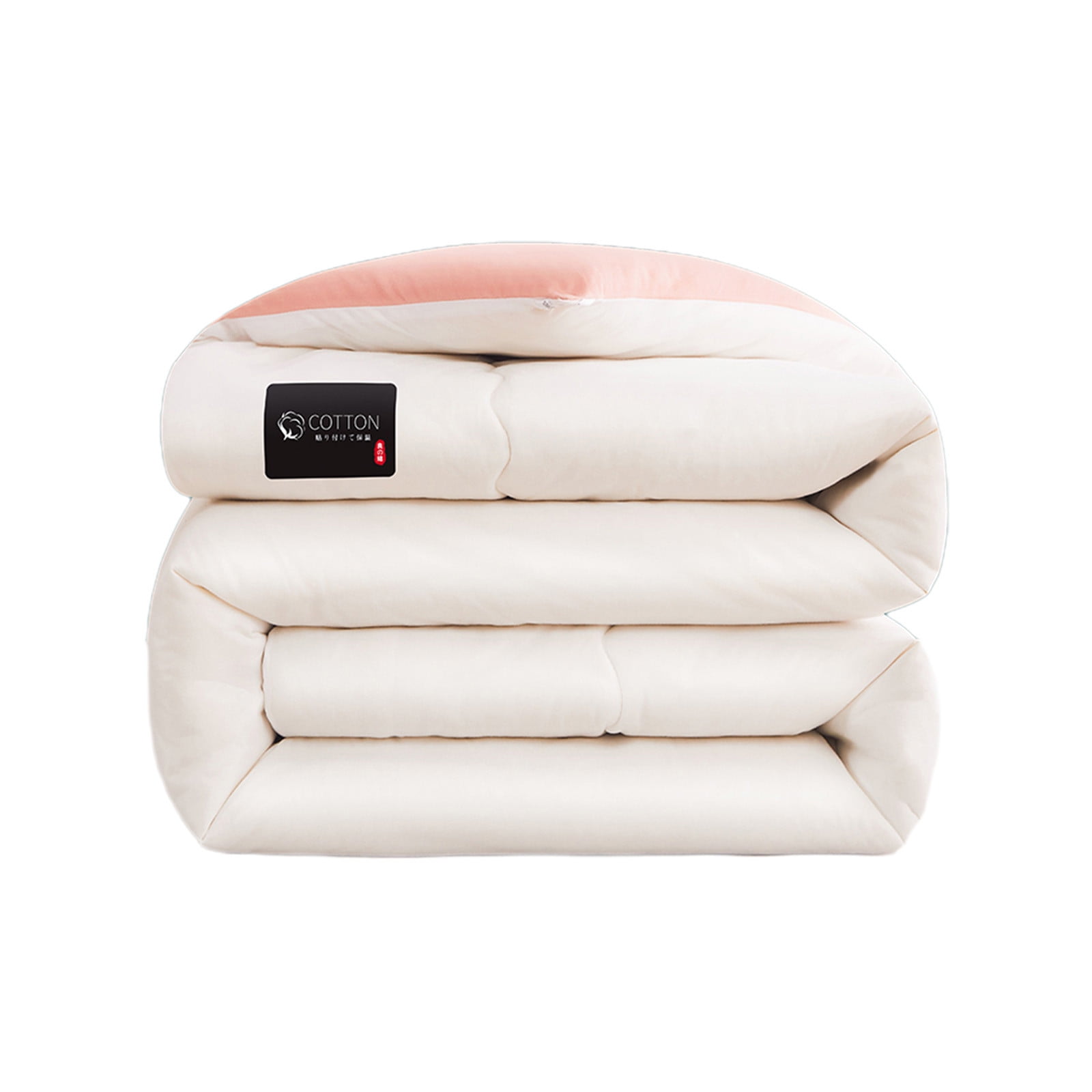 Qocolhg Comforters Queen Size, Double Bed Quilt Pure Cotton Jacquard Healthy Soft Thick and Warm Winter Bedroom Natural Soybean Fiber Quilt Down Quilt for Adults, 78.7x59 Inch