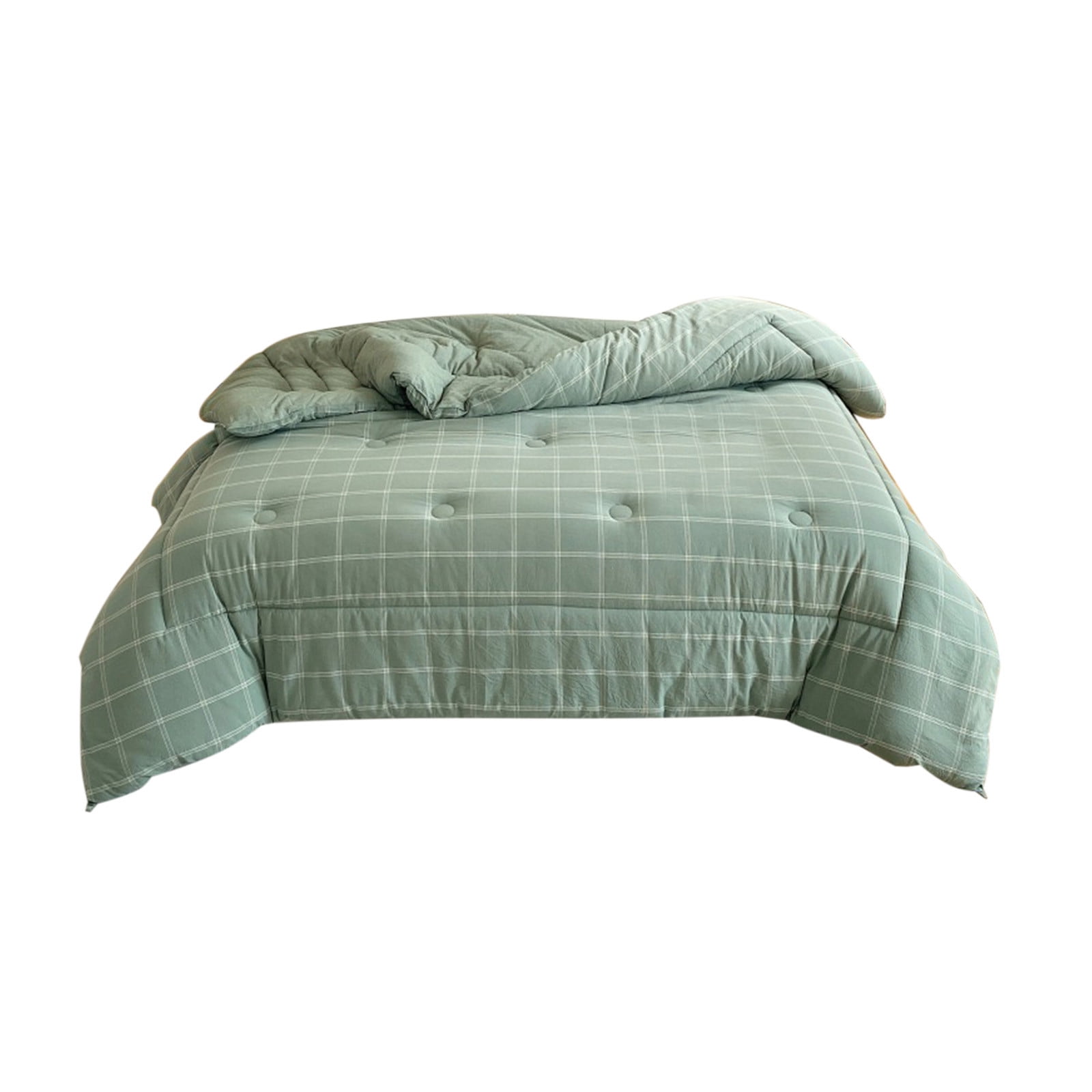 Qocolhg Comforters Queen Size, Double Bed Quilt Pure Cotton Jacquard Healthy Soft Thick and Warm Winter Bedroom Natural Soybean Fiber Quilt Down Quilt for Adults, 78.7x90.5 Inch
