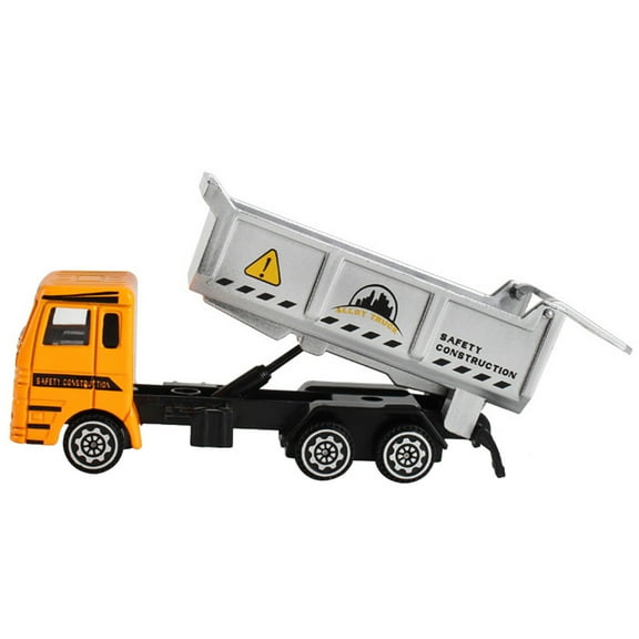 Qocolhg Construction Vehicles Truck Toys for Ages 5-7, Construction Trucks Die Cast Alloy Truck Head, Tractor Trailer Excavator Dump Sandbox Christmas Gifts for Kids Toddlers Boy, Plastic