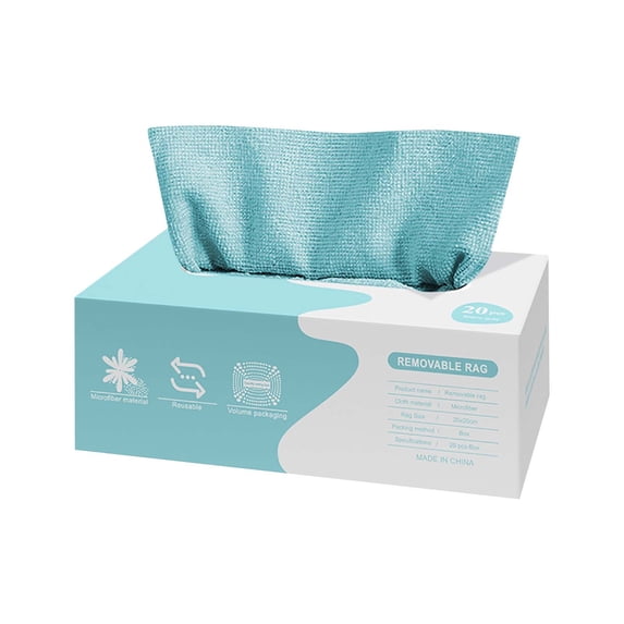 Qocolhg Disposable Cleaning Towels Dish Towels and Dish Cloths Reusable Towels, Handy Cleaning Wipes, 20 Count/Pack, Clearance