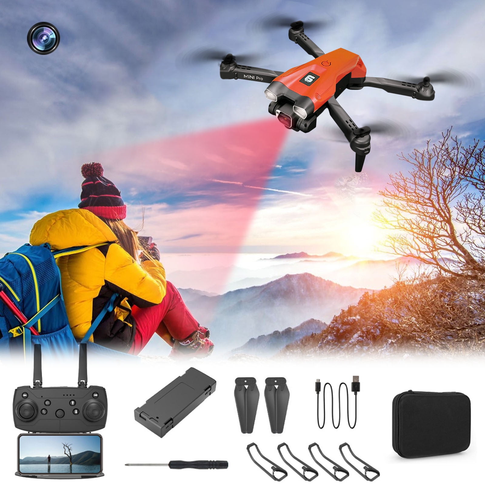 Qocolhg Drones with Camera for Adults 4k 1080P HD, The New H66 Drone 4k ...