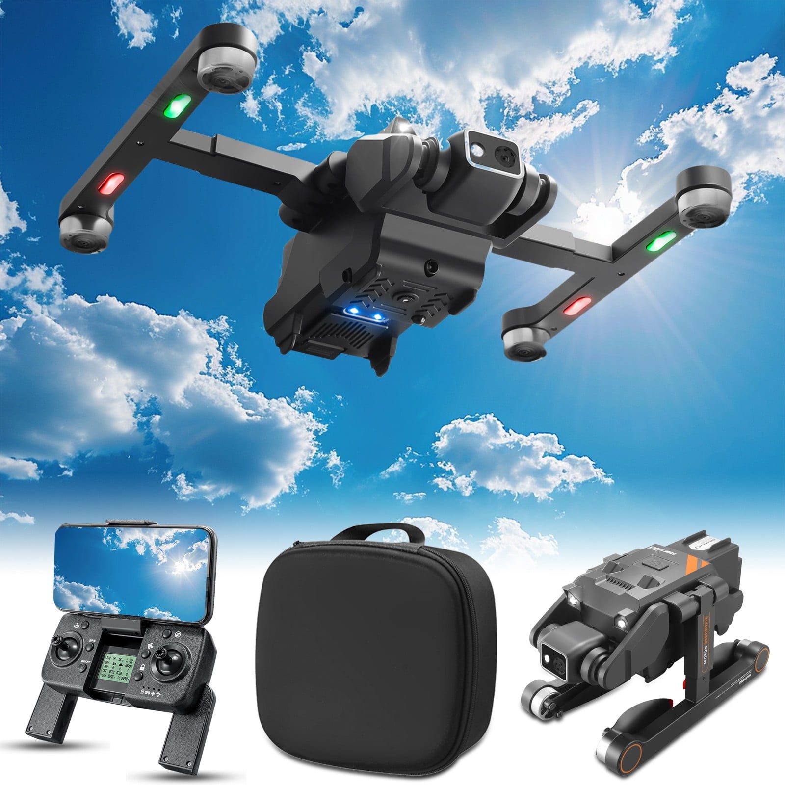 Qocolhg Drones With Camera For Adults 4k, GPS Drone With 4K Camera 5G ...