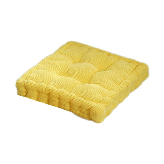Qocolhg Extra Large Chair Cushion, Solid Color Seat Cushion, Thickened Soft Corduroy Cotton Filled Office Chair Cushions, Home Four Seasons Floor Seat Cushion For Kitchen Dining Chair Patio Cushion
