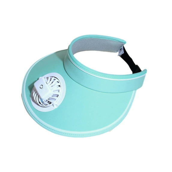 Qocolhg Fan Hat Sun Visors Hat with Fan 3 Speeds 360 º Sun Hat USB Rechargeable Hat with Fan Cooling Fan Hats for Women Large Area Sun Protection for Hot Summer Mint Green