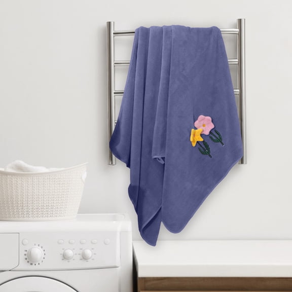 Qocolhg Fleece Oversized Bath Towel on Clearance, Ultra Soft Highly Absorbant Compact Quickdry & Lightweight Large Bath Towels for Bathroom Gym Travel Camp Pool, Lighter Weight, Blue