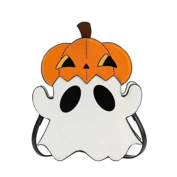Qocolhg Funny Ghost Halloween Purse Novelty PumpkinCrossbody Bag Cute Ghostface Messenger Bag Halloween Purses and Handbag Halloween Decorations Clearance