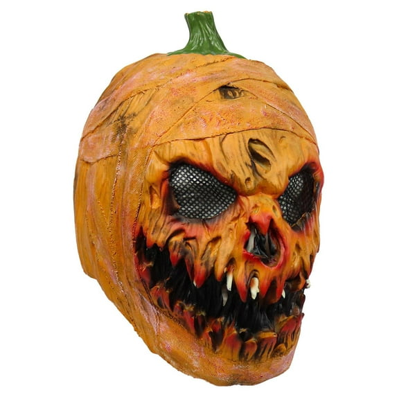 Qocolhg Halloween Decorations, Halloween Decoration Pumpkin Head LatexMasks, Halloween Pumpkin Head Cover, Terrifying Devil Scaring Performance Party Props, Halloween Clearance