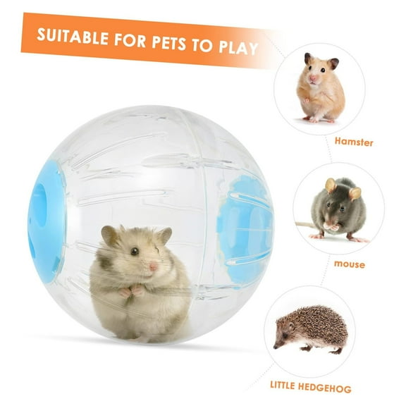 Qocolhg Hamster Exercise Ball, 4 inch Transparent Hamster Ball Running Sport Hamster Wheel for Dwarf Hamsters Small Pets to Reduce Boredom, Hamster Toys Hamster Exercise Ball Fitness
