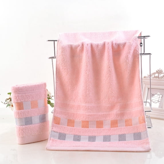 Qocolhg Hand Towels for Bathroom, 100% Cotton Hand Towel, Soft Hand Face Towels, Lightweight and Highly Absorbent Towels for Bathroom Kitchen Travel, Camp, Hotel, and Spa, Clearance, Pink
