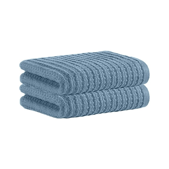 Qocolhg Hand Towels for Bathroom, 100% Cotton Hand Towel, Soft Hand Face Towels, Lightweight and Highly Absorbent Towels for Bathroom Kitchen Travel, Camp, Hotel, and Spa, Clearance, Blue